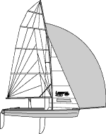 Laser 4000: skiff monotrapezio di base